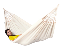 Brisa Vanilla - Klassische Hängematte Kingsize Outdoor Weiß