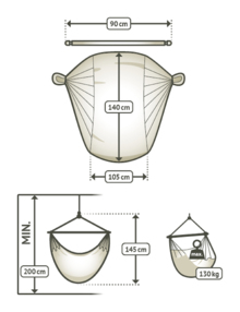 Domingo Lime - Wetterbeständiger Hängesessel Basic Grün