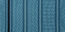 Flora Blue Zebra - Klassische Doppel-Hängematte aus Bio-Baumwolle Blau